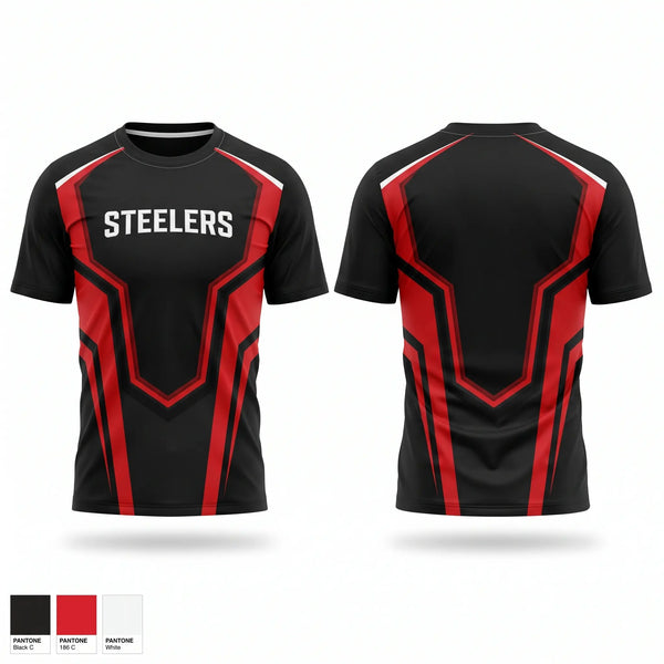 Short Sleeve Performance Shirt, STEELERS, , Teamtime, Team time, sublimation, custom sports apparel, team uniforms, spirit wear, spiritwear, sports uniforms, custom shirts, team store, custom team store, fundraiser sports, apparel fundraiser
