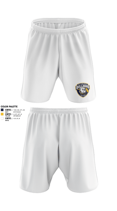 Florida Bulldogs Hockey 40347739 Athletic Shorts With Pockets - 2