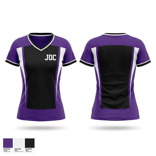 Womens Short Sleeve Vneck Shirt, JOC, , Teamtime, Team time, sublimation, custom sports apparel, team uniforms, spirit wear, spiritwear, sports uniforms, custom shirts, team store, custom team store, fundraiser sports, apparel fundraiser