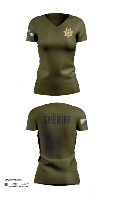 Butler County Sheriff’s Department 87460100 Women's Short Sleeve V-neck Shirt - 22