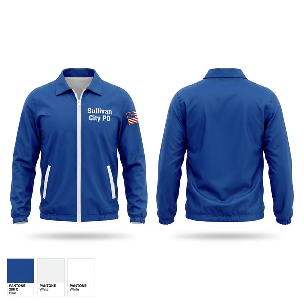 Windbreaker, Sullivan City PD, Police, Teamtime, Team time, sublimation, custom sports apparel, team uniforms, spirit wear, spiritwear, sports uniforms, custom shirts, team store, custom team store, fundraiser sports, apparel fundraiser
