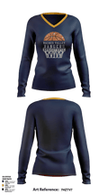 Naches Valley Ranger Basketball Women's Long Sleeve V-neck Shirt - 4