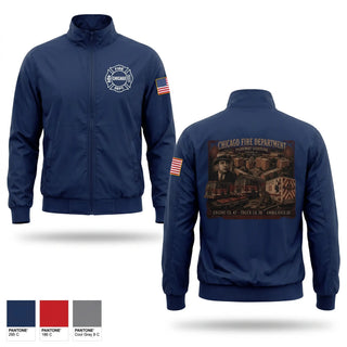 Windbreaker, Chicago Fire Department, Fire Department, Teamtime, Team time, sublimation, custom sports apparel, team uniforms, spirit wear, spiritwear, sports uniforms, custom shirts, team store, custom team store, fundraiser sports, apparel fundraiser