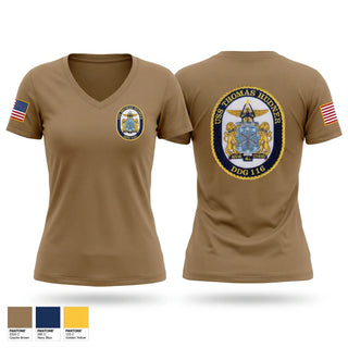 Womens Short Sleeve Vneck Shirt, Thomas Hudner, Navy, Teamtime, Team time, sublimation, custom sports apparel, team uniforms, spirit wear, spiritwear, sports uniforms, custom shirts, team store, custom team store, fundraiser sports, apparel fundraiser