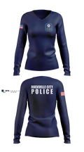 Rockville City Police 51185613 Women's Long Sleeve V-neck Shirt - 5