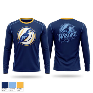 Long Sleeve Performance Shirt, Wrens Baseball, Baseball, Teamtime, Team time, sublimation, custom sports apparel, team uniforms, spirit wear, spiritwear, sports uniforms, custom shirts, team store, custom team store, fundraiser sports, apparel fundraiser