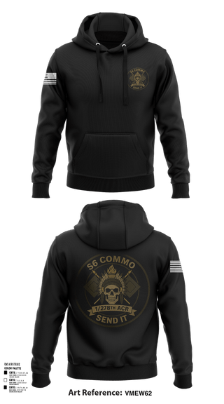 Hoodie, 1/278th ACR, , Teamtime, Team time, sublimation, custom sports apparel, team uniforms, spirit wear, spiritwear, sports uniforms, custom shirts, team store, custom team store, fundraiser sports, apparel fundraiser