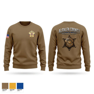 Crew Neck Sweatshirt, Alfalfa county sheriffs office, Police, Teamtime, Team time, sublimation, custom sports apparel, team uniforms, spirit wear, spiritwear, sports uniforms, custom shirts, team store, custom team store, fundraiser sports, apparel fundraiser