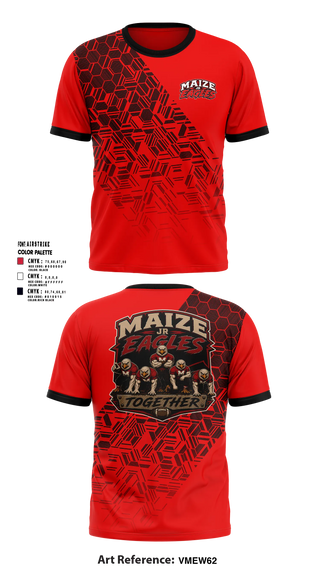 Old School Cotton Shirt, Maize Jr Eagles, , Teamtime, Team time, sublimation, custom sports apparel, team uniforms, spirit wear, spiritwear, sports uniforms, custom shirts, team store, custom team store, fundraiser sports, apparel fundraiser