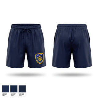 Athletic Shorts With Pockets, Village of Clinton Police, Police, Teamtime, Team time, sublimation, custom sports apparel, team uniforms, spirit wear, spiritwear, sports uniforms, custom shirts, team store, custom team store, fundraiser sports, apparel fundraiser