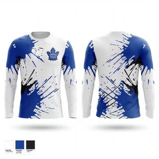 Long Sleeve Performance Shirt, Leafs, Ice Hockey, Teamtime, Team time, sublimation, custom sports apparel, team uniforms, spirit wear, spiritwear, sports uniforms, custom shirts, team store, custom team store, fundraiser sports, apparel fundraiser