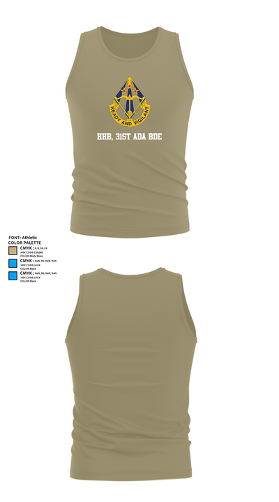 HHB, 31st ADA BDE 93964777 Tank Top - 99