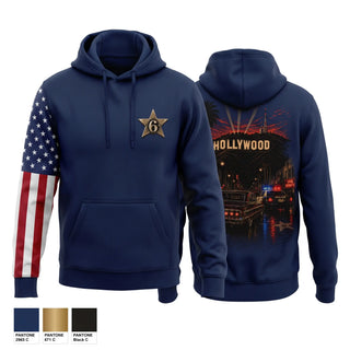 Hoodie, HOLLYWOOD, Police, Teamtime, Team time, sublimation, custom sports apparel, team uniforms, spirit wear, spiritwear, sports uniforms, custom shirts, team store, custom team store, fundraiser sports, apparel fundraiser