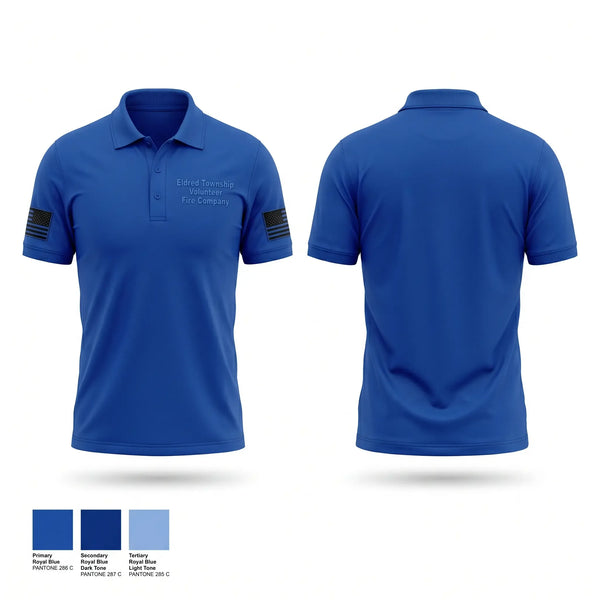 Short Sleeve Performance Polo, Eldred Township Volunteer Fire Company, Fire Department, Teamtime, Team time, sublimation, custom sports apparel, team uniforms, spirit wear, spiritwear, sports uniforms, custom shirts, team store, custom team store, fundraiser sports, apparel fundraiser