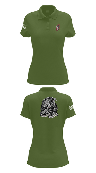 Womens Short Sleeve Performance Polo, , Army, Teamtime, Team time, sublimation, custom sports apparel, team uniforms, spirit wear, spiritwear, sports uniforms, custom shirts, team store, custom team store, fundraiser sports, apparel fundraiser