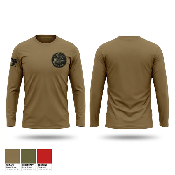 Long Sleeve Performance Shirt, 441st Ground Ambulance, Army, Teamtime, Team time, sublimation, custom sports apparel, team uniforms, spirit wear, spiritwear, sports uniforms, custom shirts, team store, custom team store, fundraiser sports, apparel fundraiser