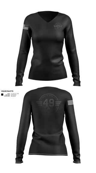 Womens Long Sleeve Vneck Shirt, SASPD, Police, Teamtime, Team time, sublimation, custom sports apparel, team uniforms, spirit wear, spiritwear, sports uniforms, custom shirts, team store, custom team store, fundraiser sports, apparel fundraiser