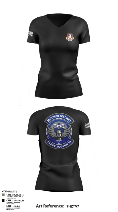 GLR-KY-300 69993935 Women's Short Sleeve V-neck Shirt - 6
