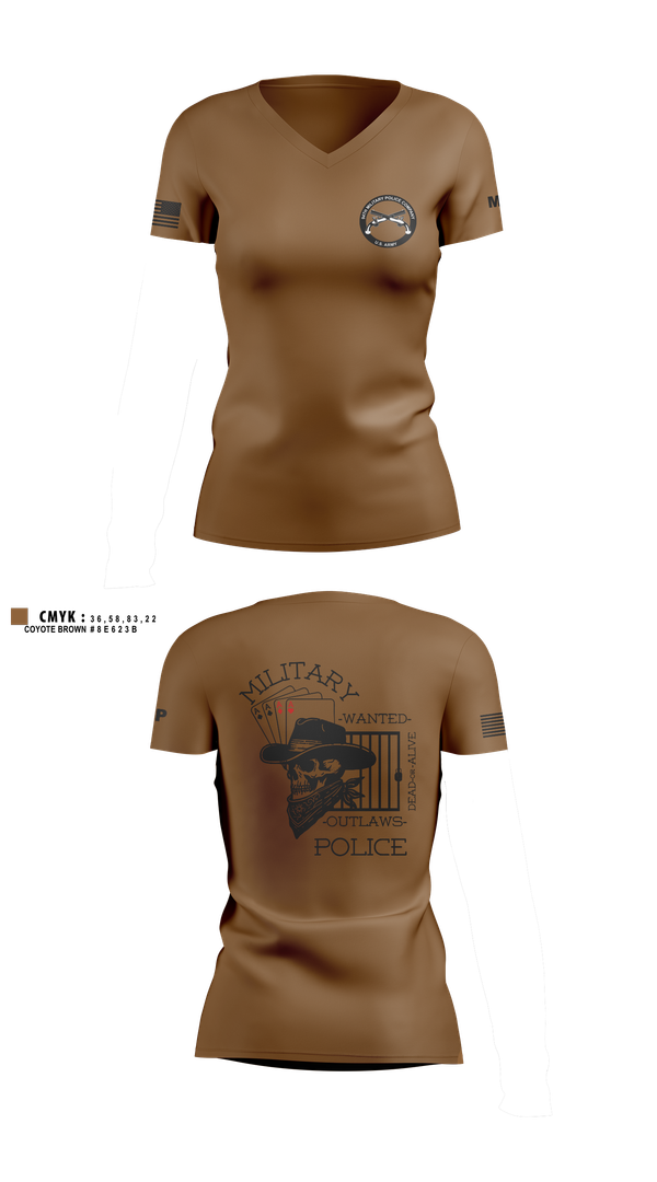 Womens Short Sleeve Vneck Shirt, 3RD PLATOON OUTLAWS, Army, Teamtime, Team time, sublimation, custom sports apparel, team uniforms, spirit wear, spiritwear, sports uniforms, custom shirts, team store, custom team store, fundraiser sports, apparel fundraiser