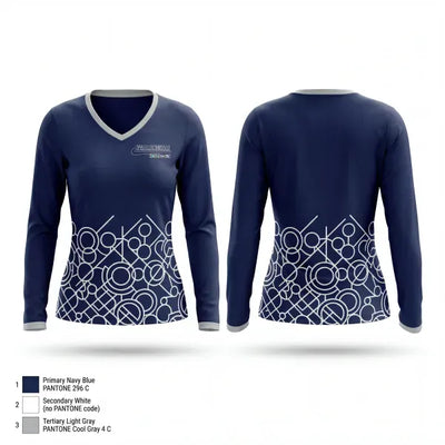 Framingham High School Field Hockey 6863482 Women's Long Sleeve V-neck Shirt - 1