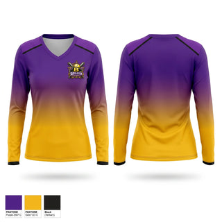 Womens Long Sleeve Vneck Shirt, Biloxi, Softball, Teamtime, Team time, sublimation, custom sports apparel, team uniforms, spirit wear, spiritwear, sports uniforms, custom shirts, team store, custom team store, fundraiser sports, apparel fundraiser