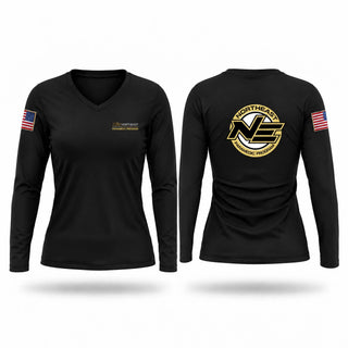 Womens Long Sleeve Vneck Shirt, Byers, EMS/EMT, Teamtime, Team time, sublimation, custom sports apparel, team uniforms, spirit wear, spiritwear, sports uniforms, custom shirts, team store, custom team store, fundraiser sports, apparel fundraiser