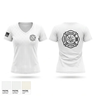 Womens Short Sleeve Vneck Shirt, Colebrook, Fire Department, Teamtime, Team time, sublimation, custom sports apparel, team uniforms, spirit wear, spiritwear, sports uniforms, custom shirts, team store, custom team store, fundraiser sports, apparel fundraiser