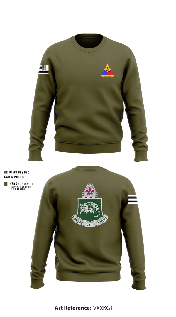 Crew Neck Sweatshirt, 1-35 Conquerors, Army, Teamtime, Team time, sublimation, custom sports apparel, team uniforms, spirit wear, spiritwear, sports uniforms, custom shirts, team store, custom team store, fundraiser sports, apparel fundraiser