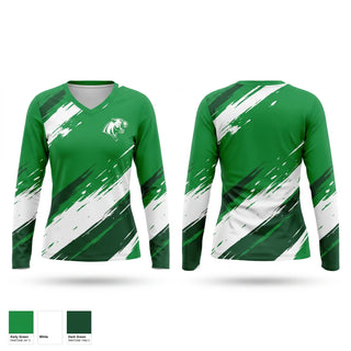 Womens Long Sleeve Vneck Shirt, Calhoun Cougars 1, Men's Basketball, Teamtime, Team time, sublimation, custom sports apparel, team uniforms, spirit wear, spiritwear, sports uniforms, custom shirts, team store, custom team store, fundraiser sports, apparel fundraiser