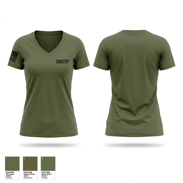 Womens Short Sleeve Vneck Shirt, SWRERT, Police, Teamtime, Team time, sublimation, custom sports apparel, team uniforms, spirit wear, spiritwear, sports uniforms, custom shirts, team store, custom team store, fundraiser sports, apparel fundraiser
