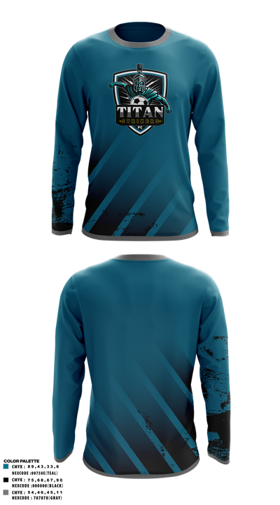 Titan Strikers FC 22139640 Long Sleeve Performance Shirt 3