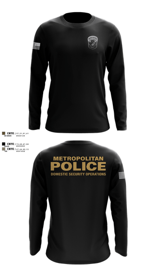 Long Sleeve Performance Shirt, Domestic Security Operations, Police, Teamtime, Team time, sublimation, custom sports apparel, team uniforms, spirit wear, spiritwear, sports uniforms, custom shirts, team store, custom team store, fundraiser sports, apparel fundraiser