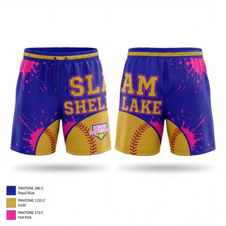 Athletic Shorts With Pockets, Slam, Softball, Teamtime, Team time, sublimation, custom sports apparel, team uniforms, spirit wear, spiritwear, sports uniforms, custom shirts, team store, custom team store, fundraiser sports, apparel fundraiser