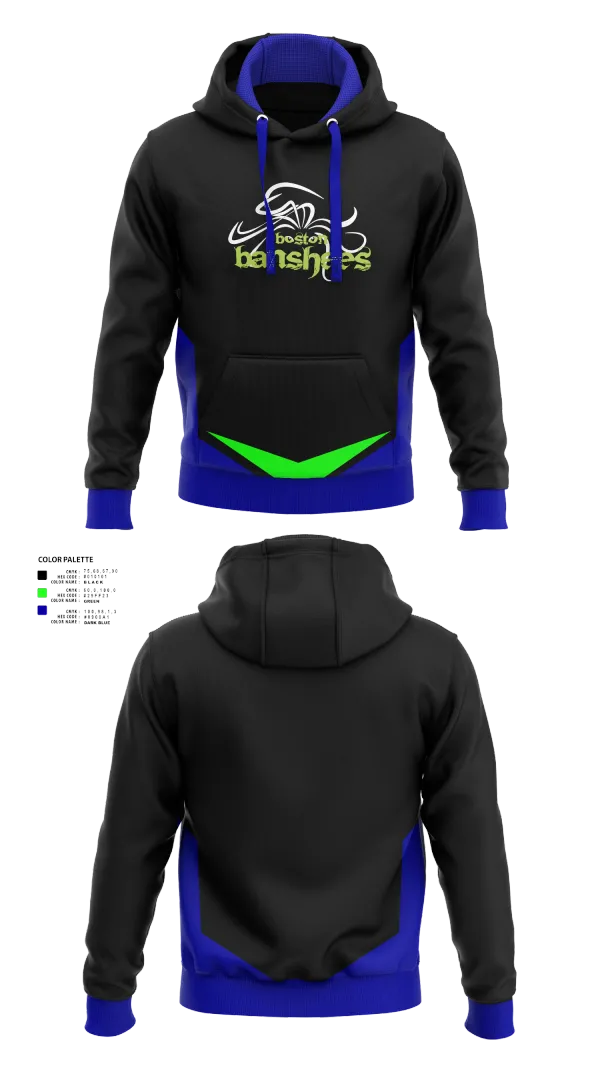 Hoodie, Boston Banshees, Football, Teamtime, Team time, sublimation, custom sports apparel, team uniforms, spirit wear, spiritwear, sports uniforms, custom shirts, team store, custom team store, fundraiser sports, apparel fundraiser