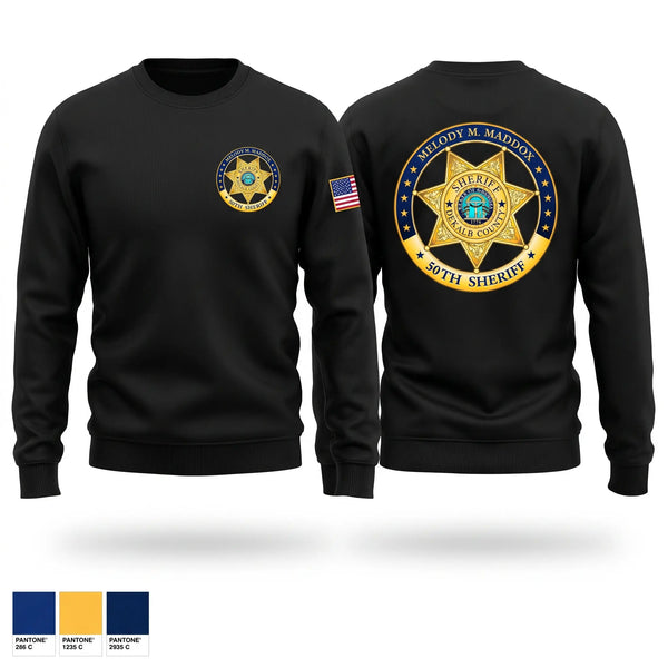 Crew Neck Sweatshirt, DeKalb County sheriffs office, Police, Teamtime, Team time, sublimation, custom sports apparel, team uniforms, spirit wear, spiritwear, sports uniforms, custom shirts, team store, custom team store, fundraiser sports, apparel fundraiser