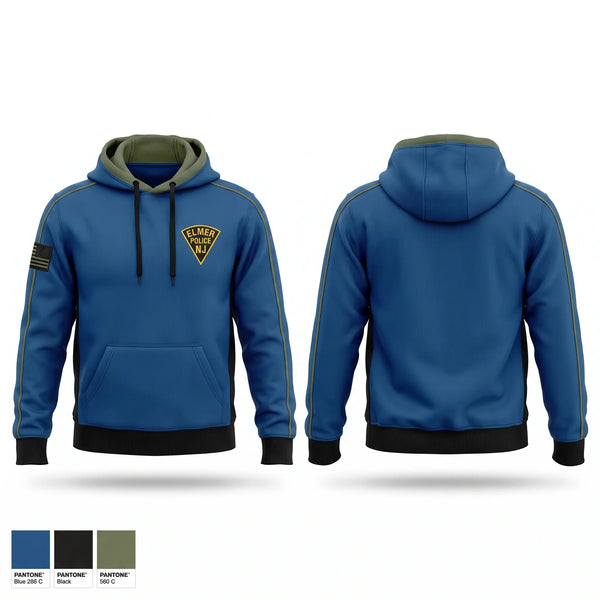 Hoodie, Elmer Borough Police Department, Police, Teamtime, Team time, sublimation, custom sports apparel, team uniforms, spirit wear, spiritwear, sports uniforms, custom shirts, team store, custom team store, fundraiser sports, apparel fundraiser