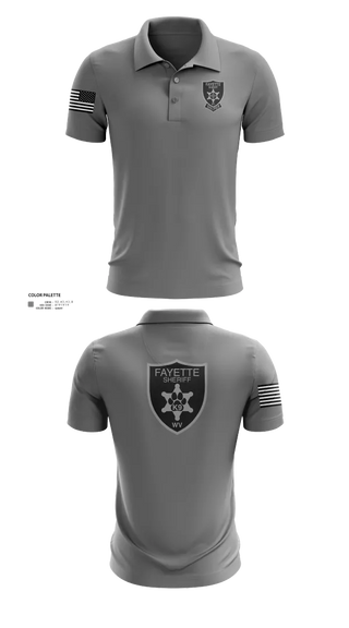 Short Sleeve Performance Polo, Fayette County Sheriff WV, Police, Teamtime, Team time, sublimation, custom sports apparel, team uniforms, spirit wear, spiritwear, sports uniforms, custom shirts, team store, custom team store, fundraiser sports, apparel fundraiser