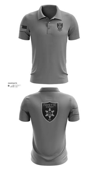 Fayette County Sheriff WV 38752837 Short Sleeve Performance Polo - 23