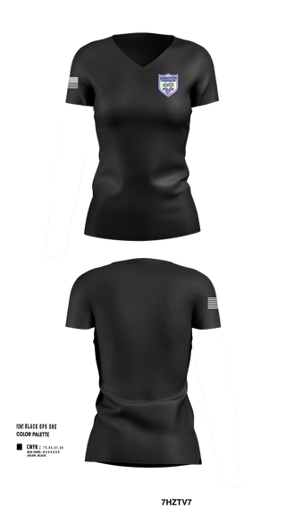Womens Short Sleeve Vneck Shirt, Andover Township Police Department, , Teamtime, Team time, sublimation, custom sports apparel, team uniforms, spirit wear, spiritwear, sports uniforms, custom shirts, team store, custom team store, fundraiser sports, apparel fundraiser