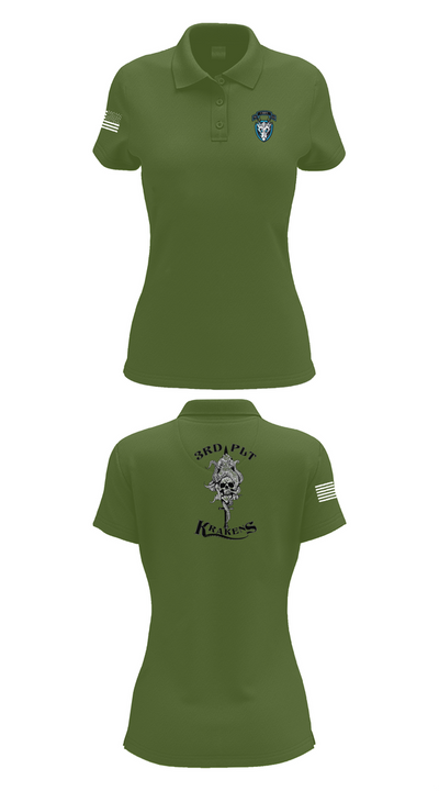 95th cbrn 3rd plt Women's Short Sleeve Performance Polo  - 55
