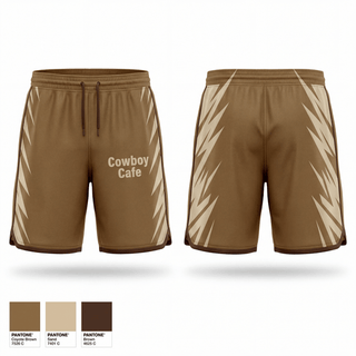 Athletic Shorts With Pockets, Cowboy Cafe, Spirit Store, Teamtime, Team time, sublimation, custom sports apparel, team uniforms, spirit wear, spiritwear, sports uniforms, custom shirts, team store, custom team store, fundraiser sports, apparel fundraiser