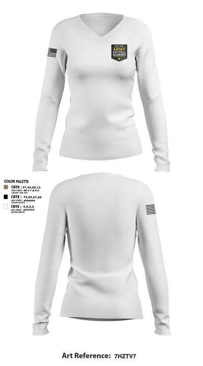 HV Guardians 79803483 Women's Long Sleeve V-neck Shirt - 2