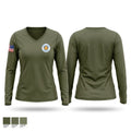 Border patrol Women's Long Sleeve V-neck Shirt - 1