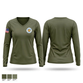 Womens Long Sleeve Vneck Shirt, Border patrol, Police, Teamtime, Team time, sublimation, custom sports apparel, team uniforms, spirit wear, spiritwear, sports uniforms, custom shirts, team store, custom team store, fundraiser sports, apparel fundraiser