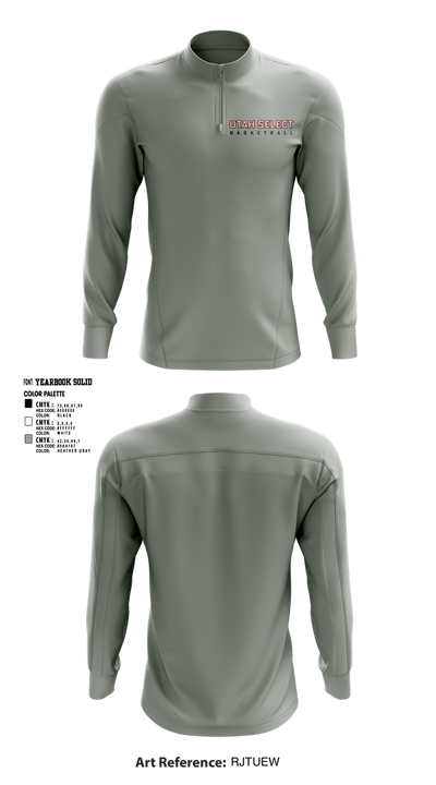 Utah Select Basketball 19223237 Quarter Zip Jacket - 6