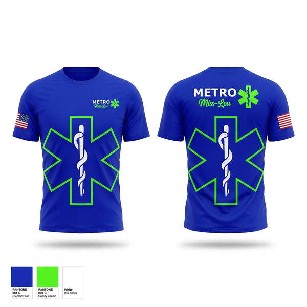 Short Sleeve Performance Shirt, Metro miss lou, EMS/EMT, Teamtime, Team time, sublimation, custom sports apparel, team uniforms, spirit wear, spiritwear, sports uniforms, custom shirts, team store, custom team store, fundraiser sports, apparel fundraiser
