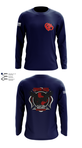 Long Sleeve Performance Shirt, Cy creek fire 22, , Teamtime, Team time, sublimation, custom sports apparel, team uniforms, spirit wear, spiritwear, sports uniforms, custom shirts, team store, custom team store, fundraiser sports, apparel fundraiser