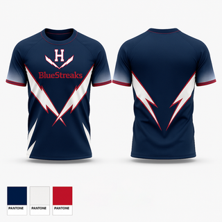Short Sleeve Performance Shirt, BlueStreaks, Track & Field, Teamtime, Team time, sublimation, custom sports apparel, team uniforms, spirit wear, spiritwear, sports uniforms, custom shirts, team store, custom team store, fundraiser sports, apparel fundraiser
