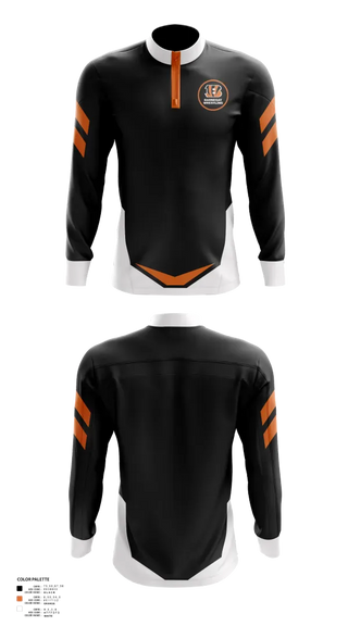 Quarter Zip Jacket, Barnegat Bengals, Wrestling, Teamtime, Team time, sublimation, custom sports apparel, team uniforms, spirit wear, spiritwear, sports uniforms, custom shirts, team store, custom team store, fundraiser sports, apparel fundraiser