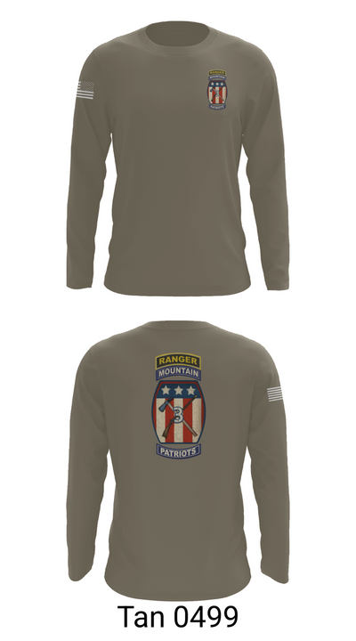 2-47 infantry 3rd BRG 10th MTN 15406658 Long Sleeve Performance Shirt 66